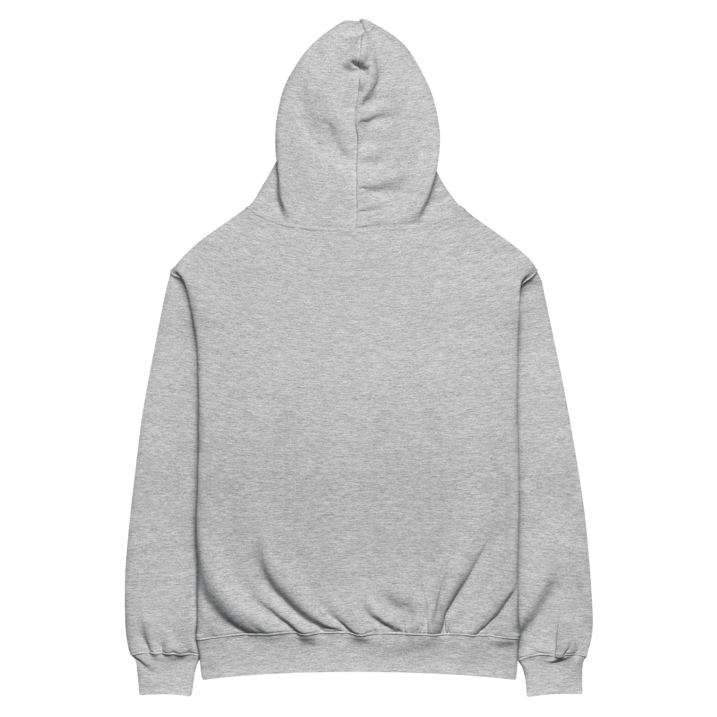 Archive Basic Hoodie heather grey back view — oversized cotton hoodie
