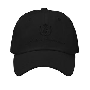 Archive Club Cap — Black Cotton Twill Dad Hat