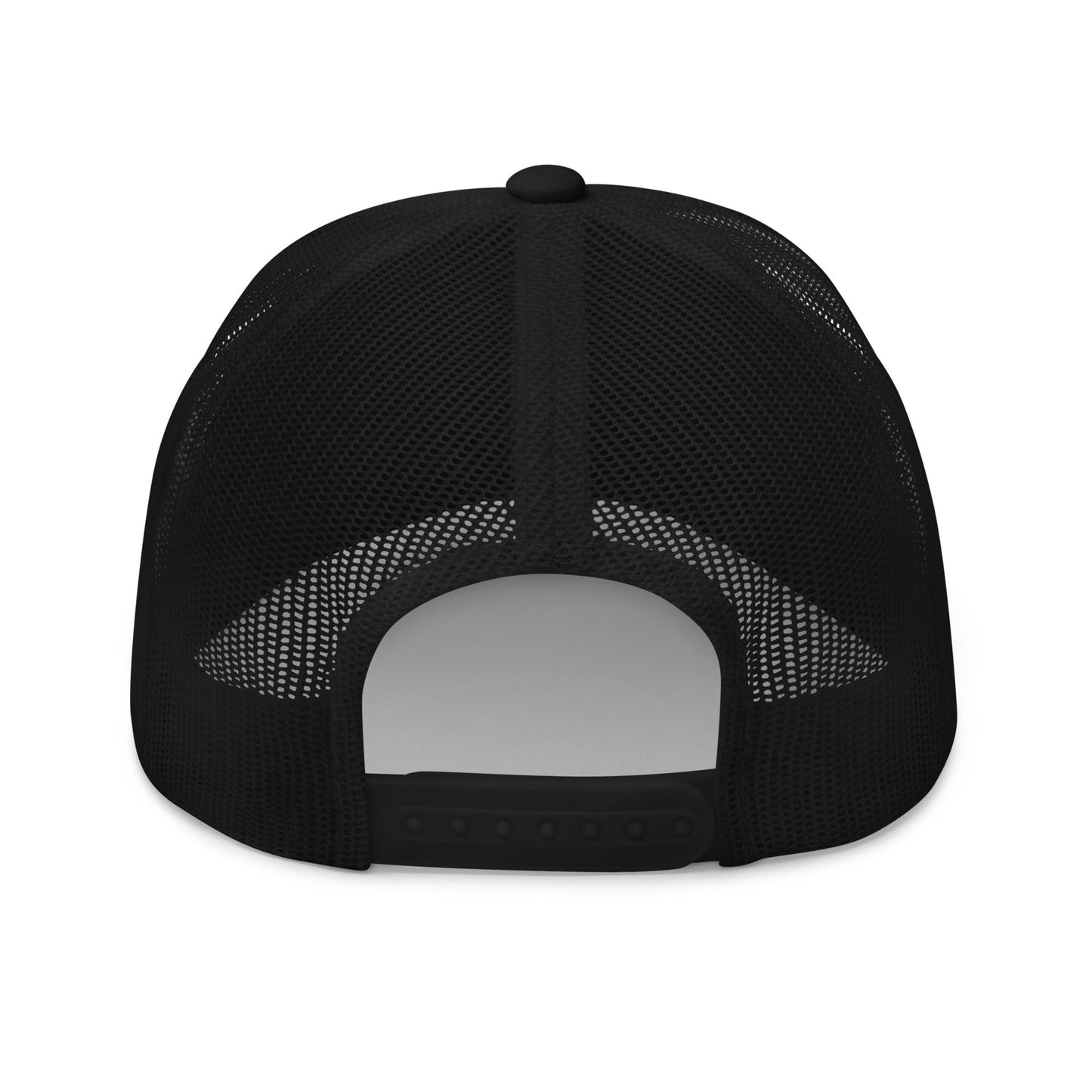 Archive Club Cap black trucker hat back mesh panel view — Archive Department
