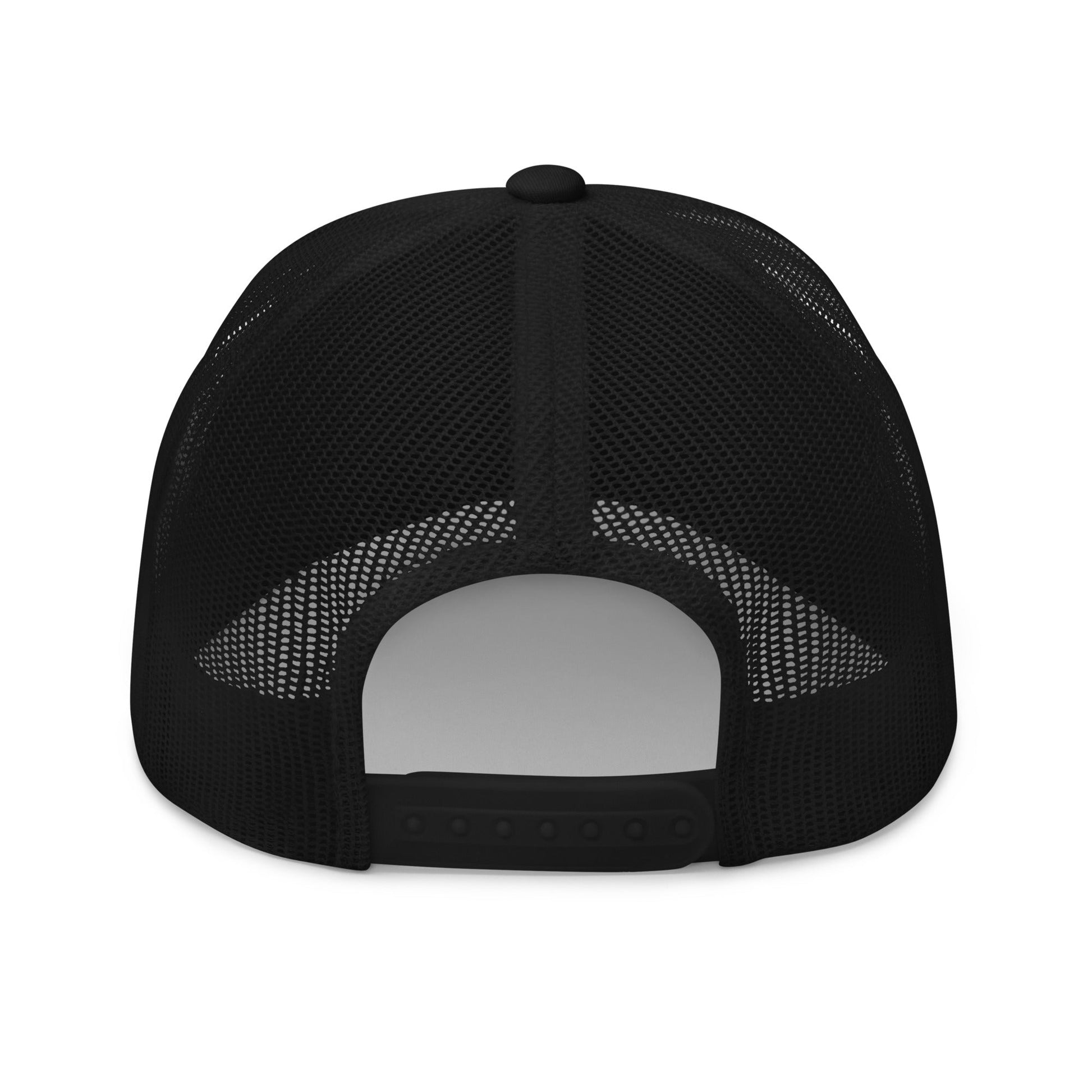 Archive Club Cap black trucker hat back mesh panel view — Archive Department