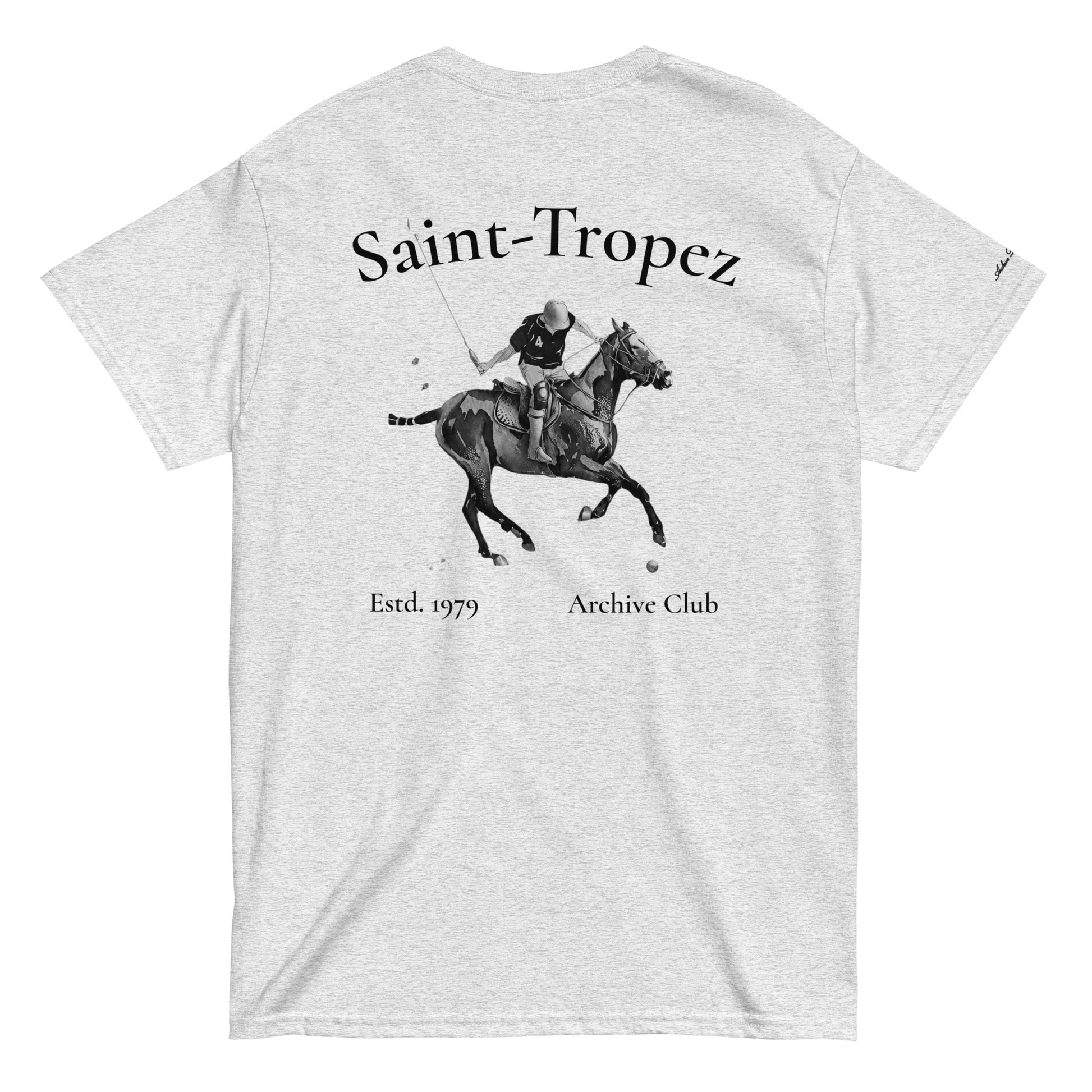 St. Tropez Horse T-Shirt ash back equestrian graphic — Summer Drop 2026