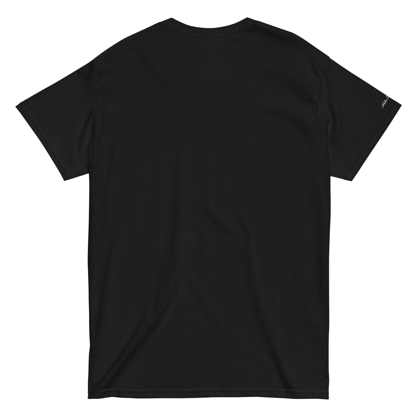 Archive Basic Tee black back view — Archive Department core piece
