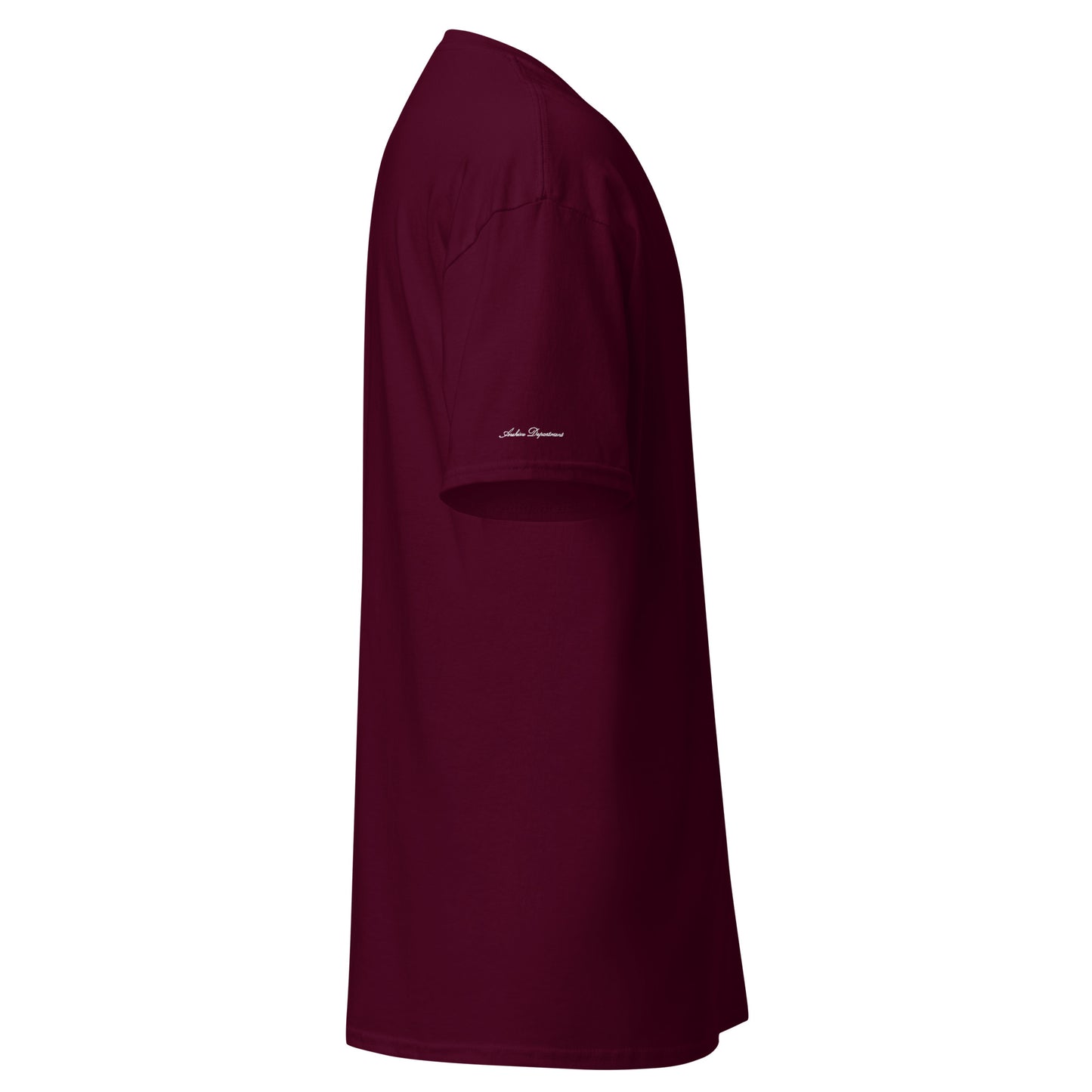 Archive Basic Tee maroon right side — cotton T-Shirt