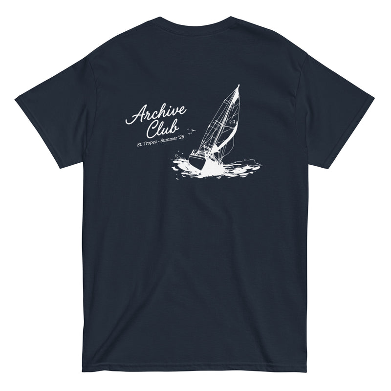 St. Tropez Boat T-Shirt — Navy Cotton Tee