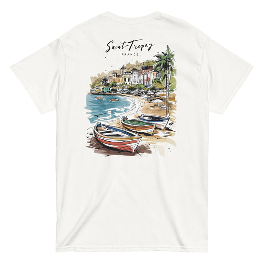 St. Tropez Signature T-Shirt white back graphic — Summer Drop 2026