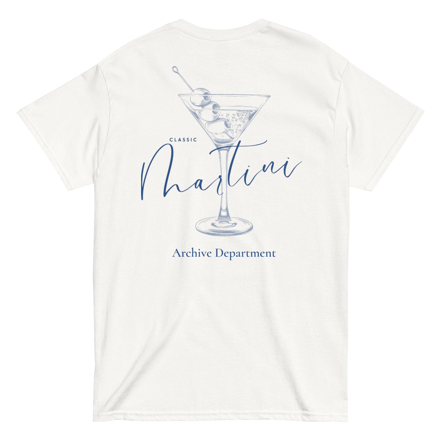 Martini T-Shirt white back cocktail graphic — Summer Drop 2026