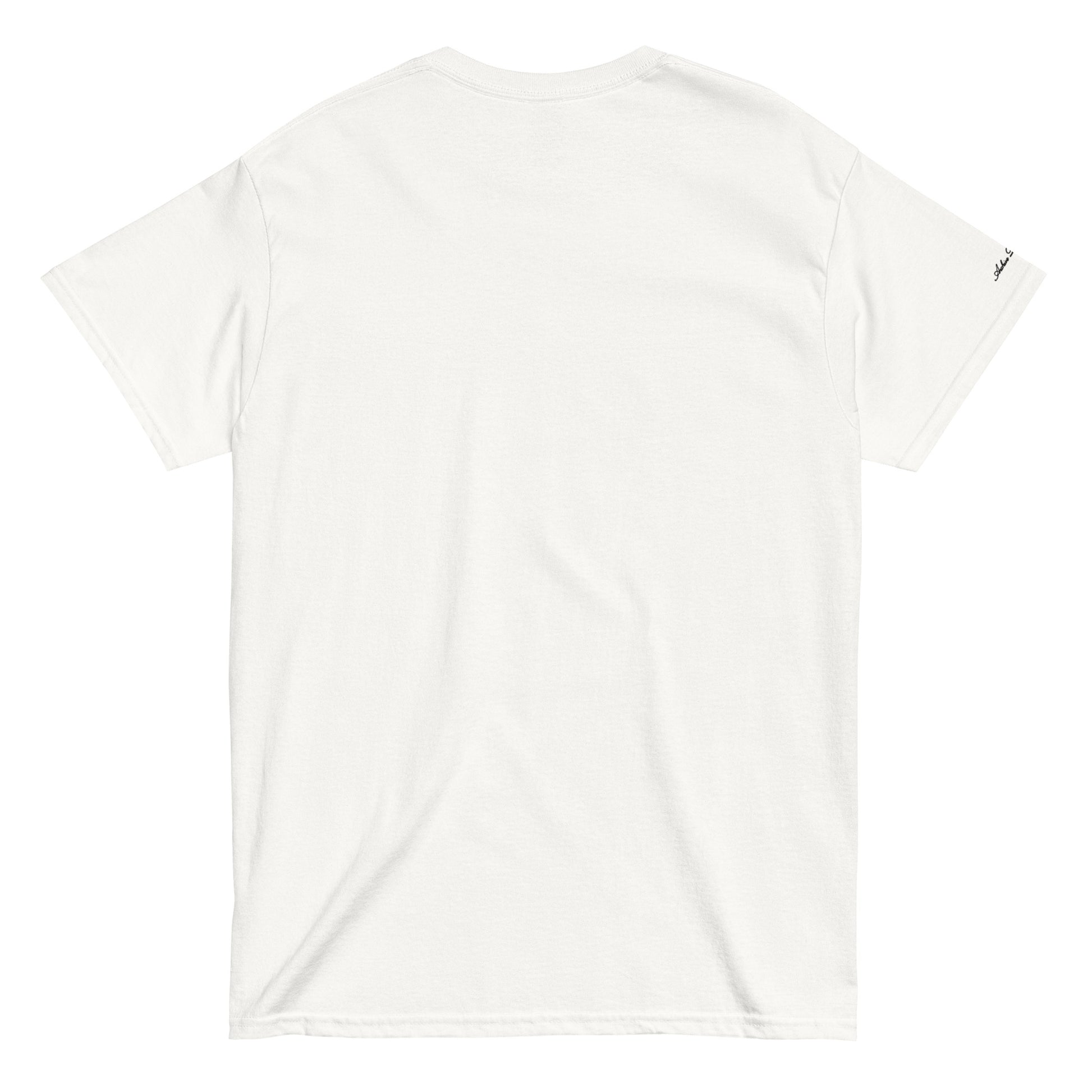 Archive Basic Tee white back view — Archive Department core piece