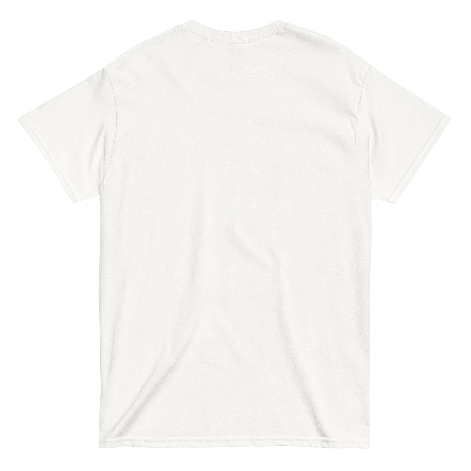 Anti Romantic T-Shirt back print detail on white cotton tee — Archive Department