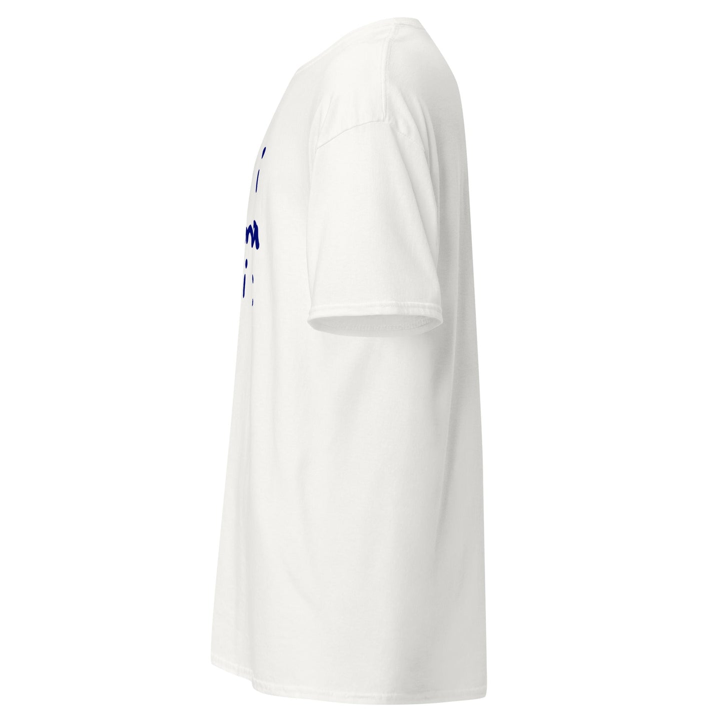 Anti Romantic T-Shirt white cotton unisex tee left side view — Archive Department
