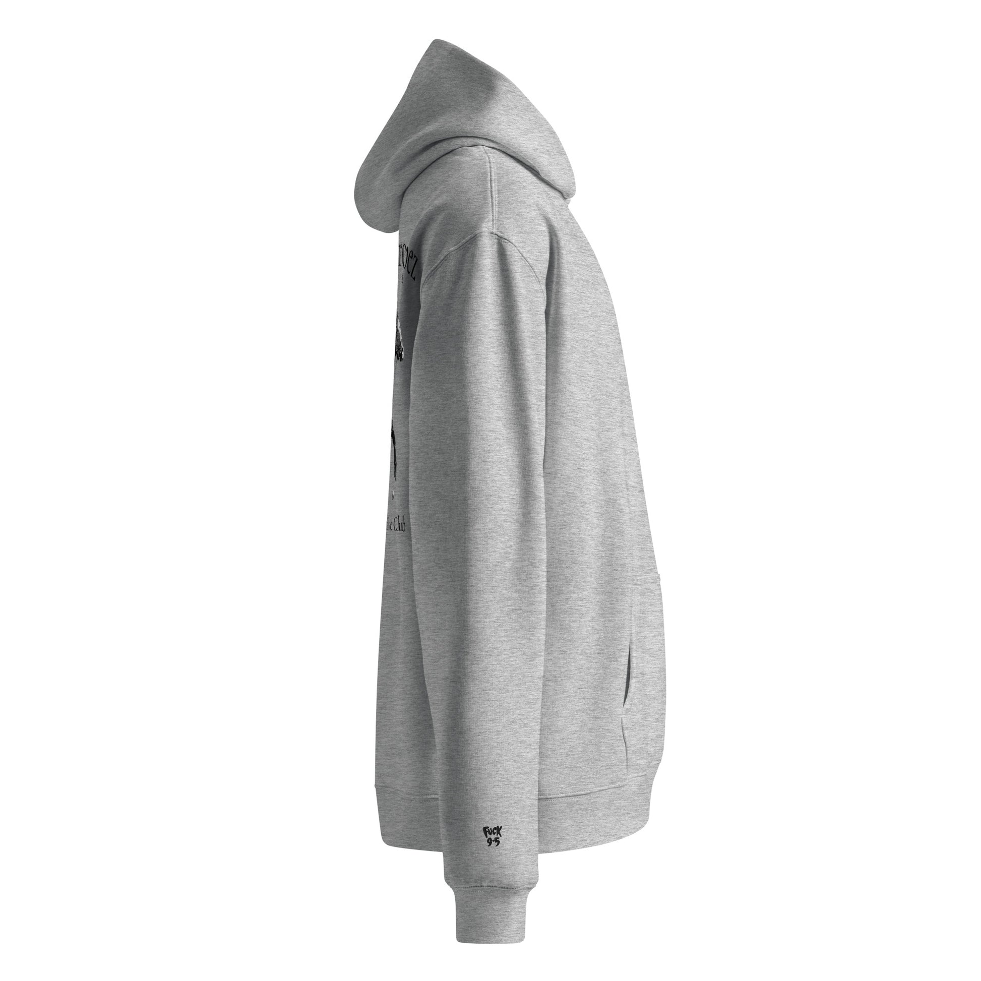 St. Tropez Hoodie heather grey right side — Archive Department