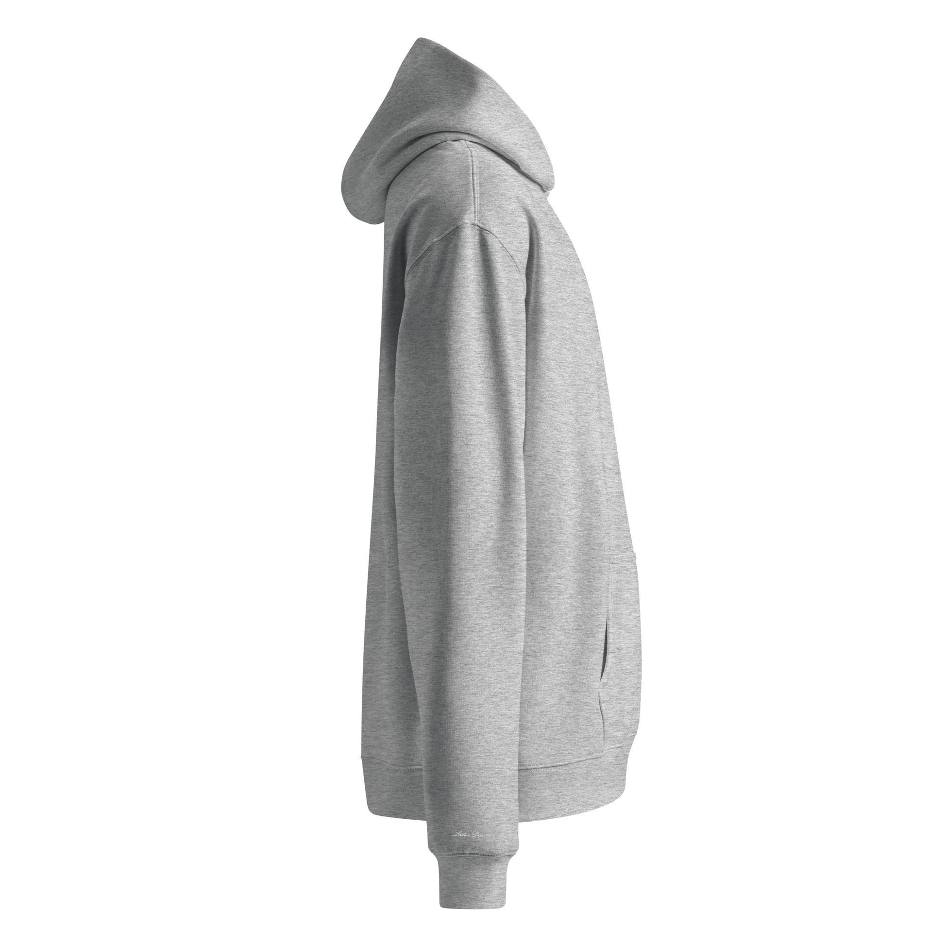 Archive Basic Hoodie heather grey right side — Archive Department