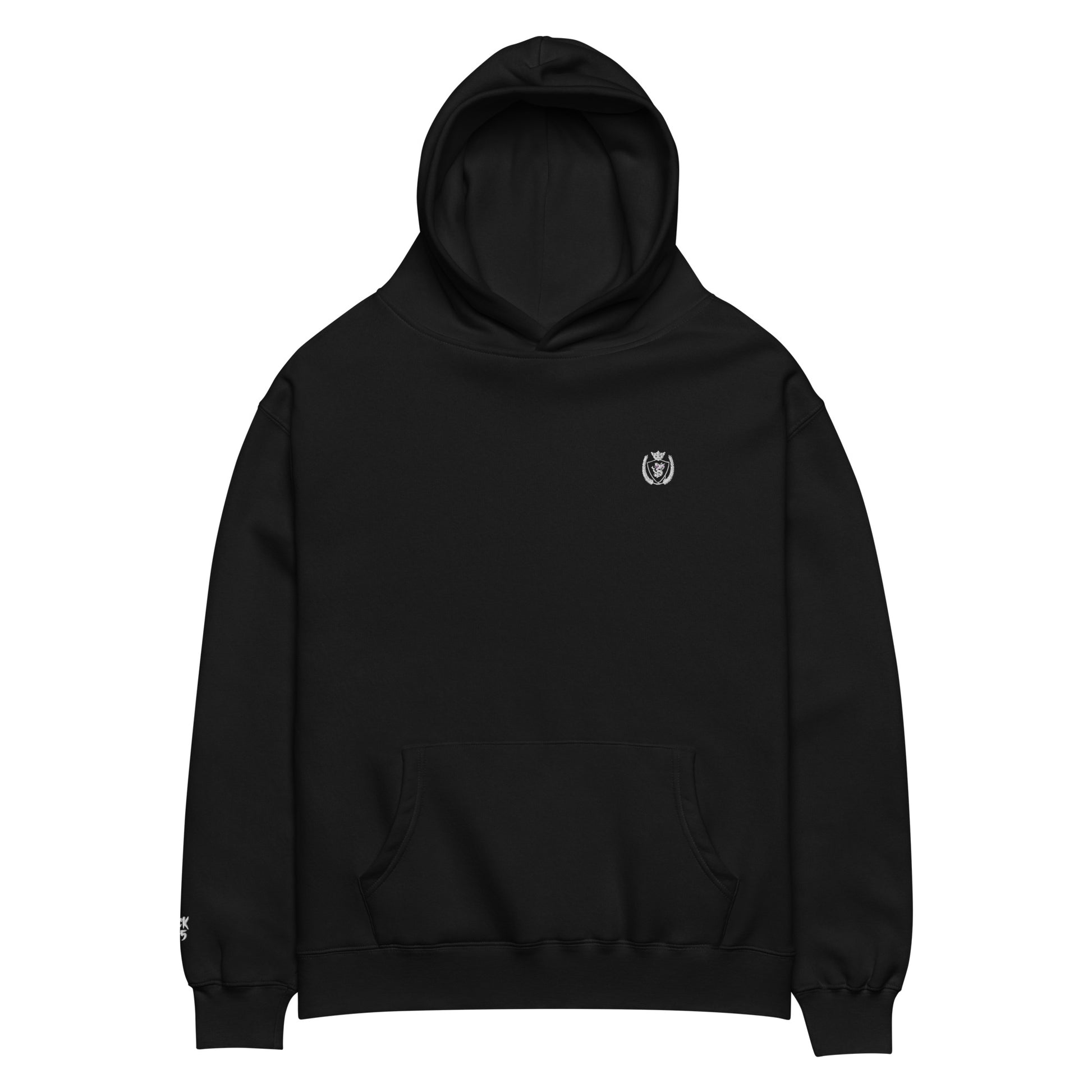 St. Tropez Hoodie black front view — Archive Department core piece