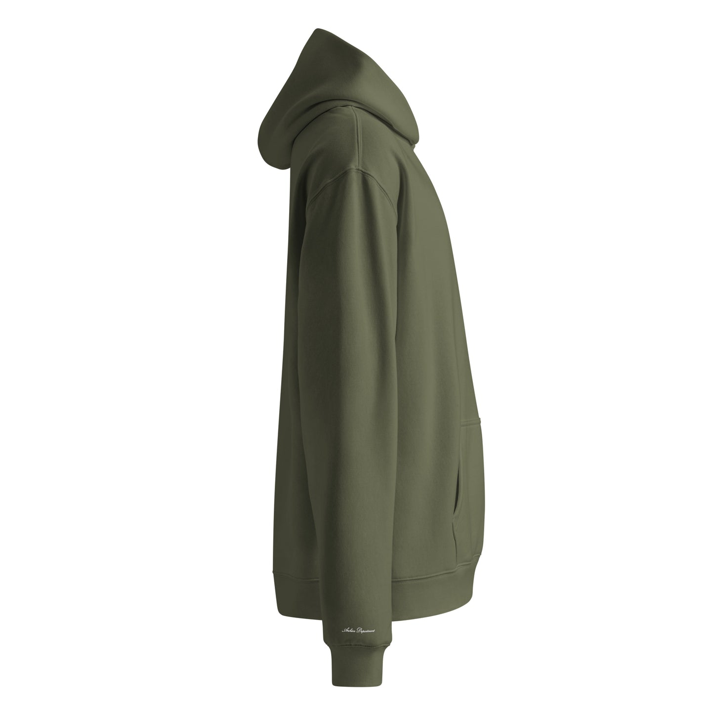 Archive Basic Hoodie cypress green right side — Archive Department
