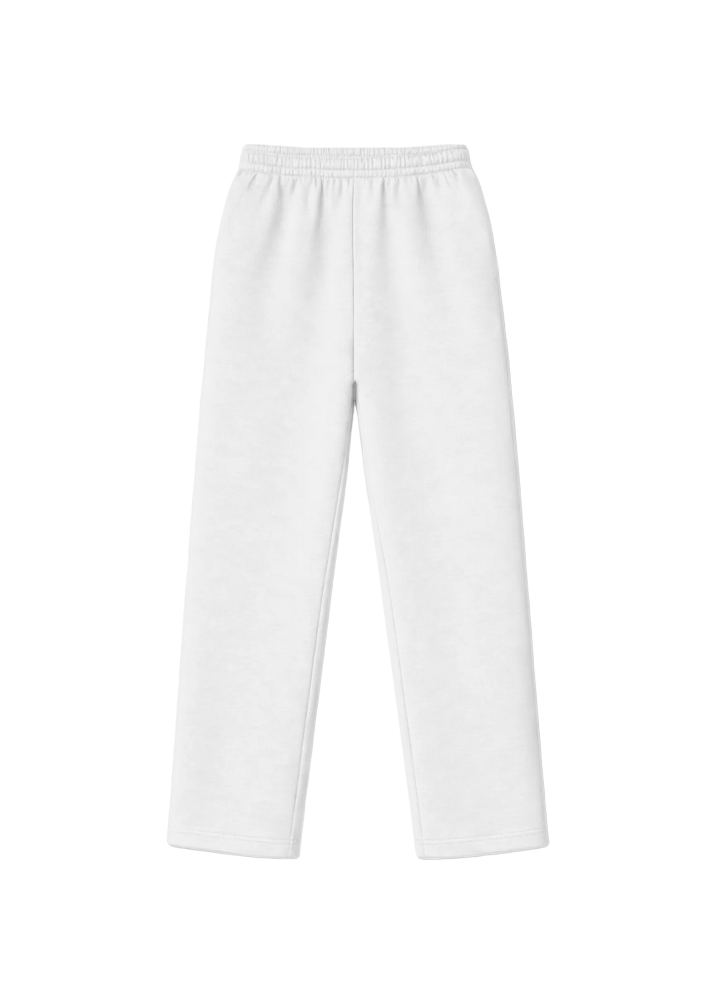 Archive Open-Leg Jogger white back view — Archive Department trackpants